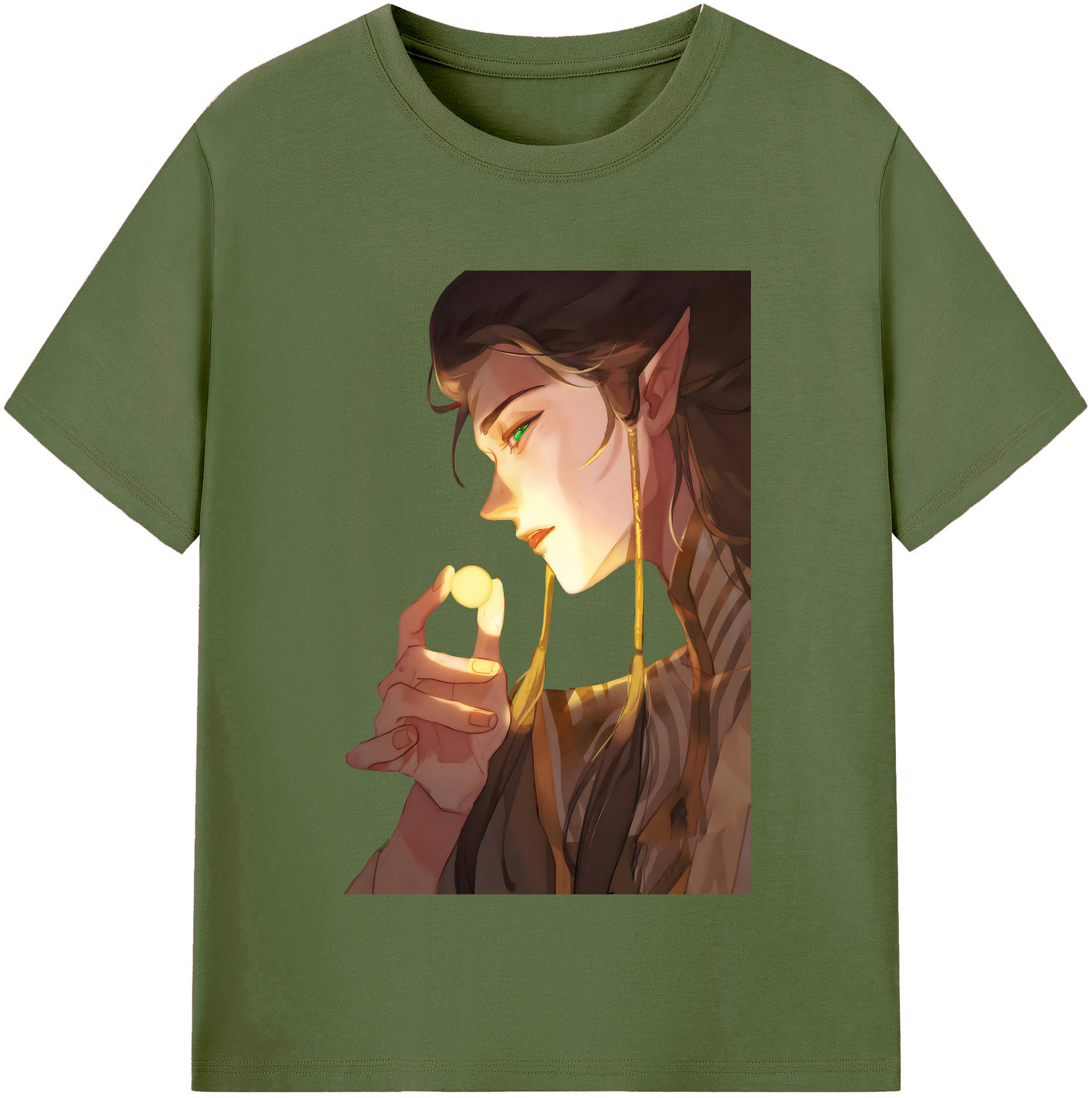 （画像用） Ne Zha 2 ナタ 魔童の大暴れ 綿100％半袖Tシャツ（フロントプリント）